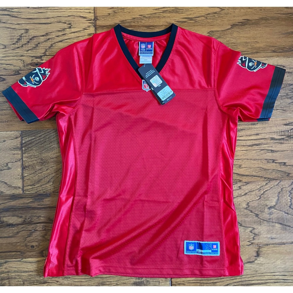 NFL Pro Line Tampa Bay Buccaneers Jersey Red Blank Fan Jersey Small NEW